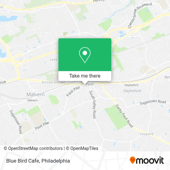 Blue Bird Cafe map