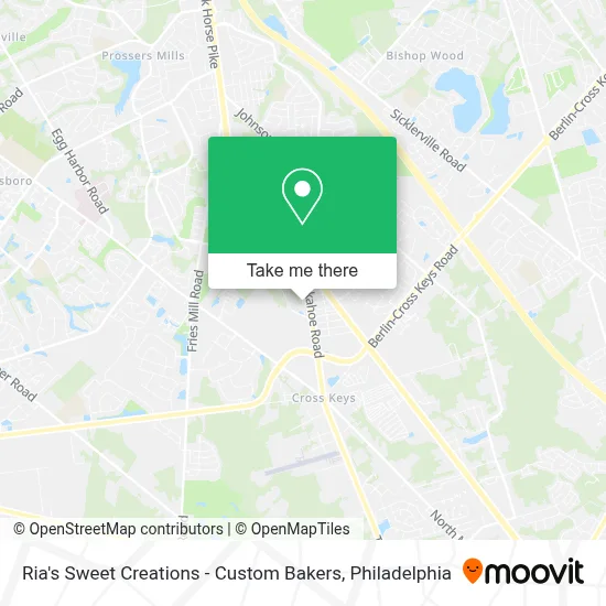 Ria's Sweet Creations - Custom Bakers map