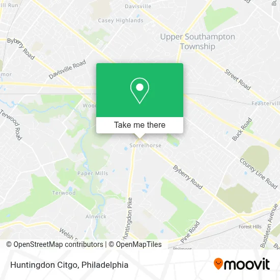 Huntingdon Citgo map