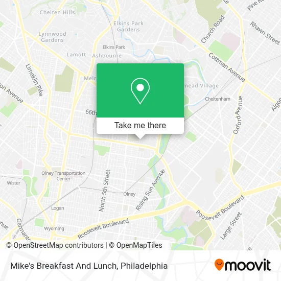 Mike's Breakfast And Lunch map