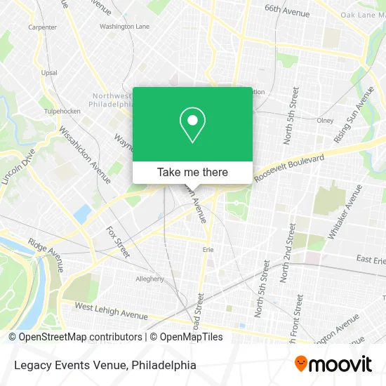 Legacy Events Venue map