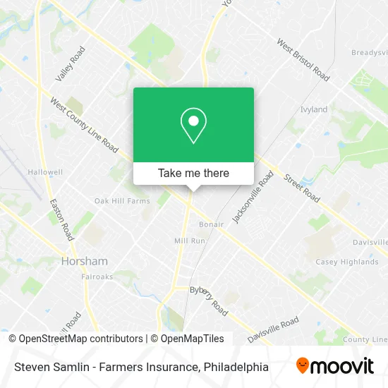 Steven Samlin - Farmers Insurance map