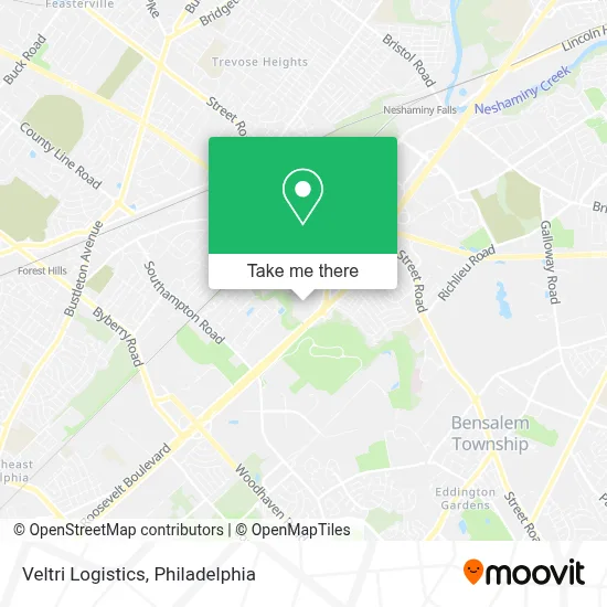 Veltri Logistics map