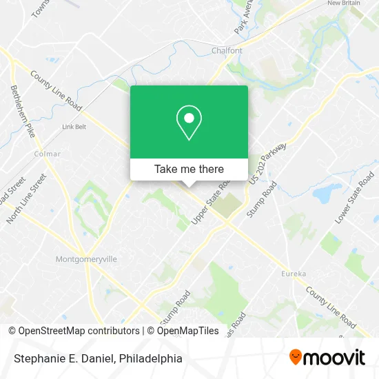 Stephanie E. Daniel map