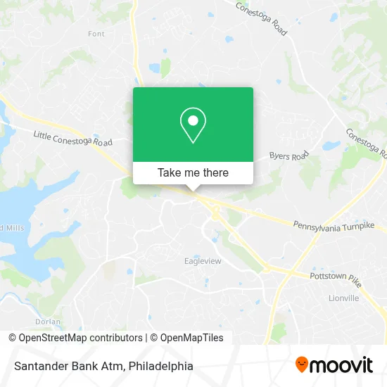 Santander Bank Atm map