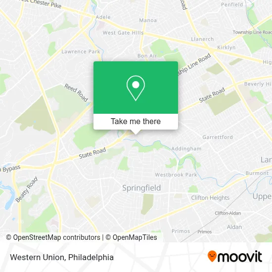 Western Union map