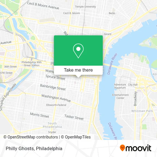 Philly Ghosts map