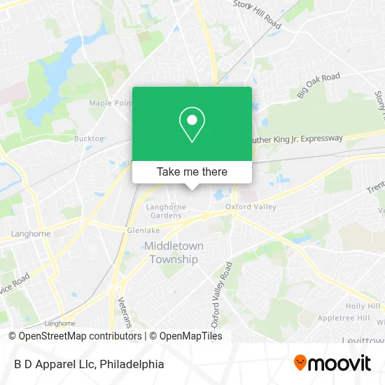 B D Apparel Llc map