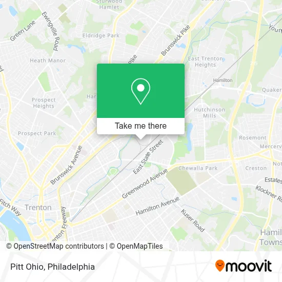 Pitt Ohio map