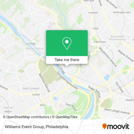 Williams Event Group map