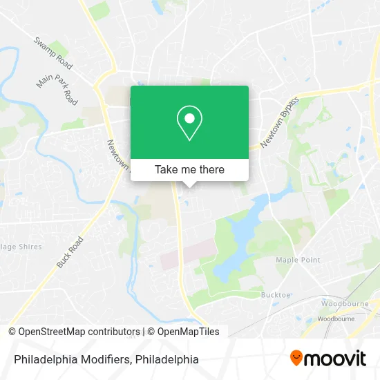 Philadelphia Modifiers map