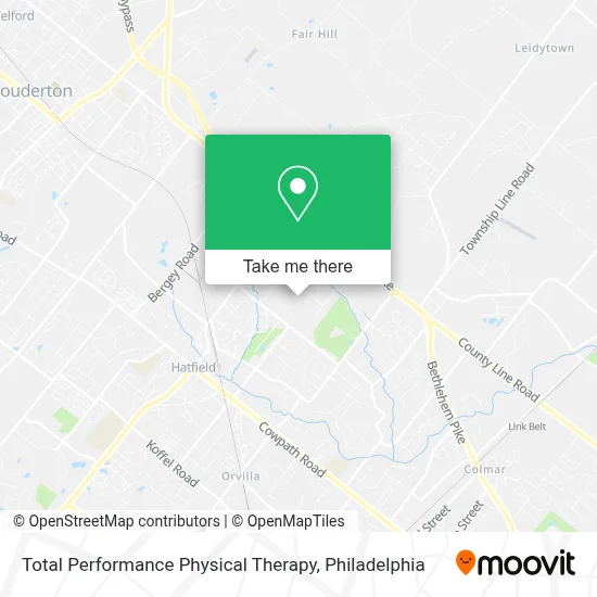 Total Performance Physical Therapy map