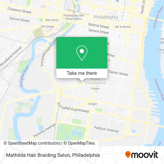 Mathilda Hair Braiding Salon map