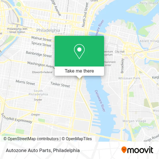Autozone Auto Parts map