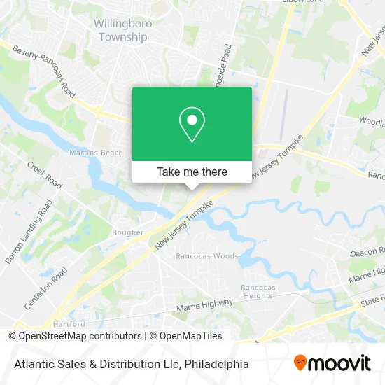 Atlantic Sales & Distribution Llc map