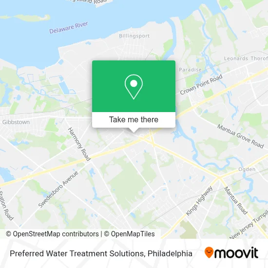 Preferred Water Treatment Solutions map