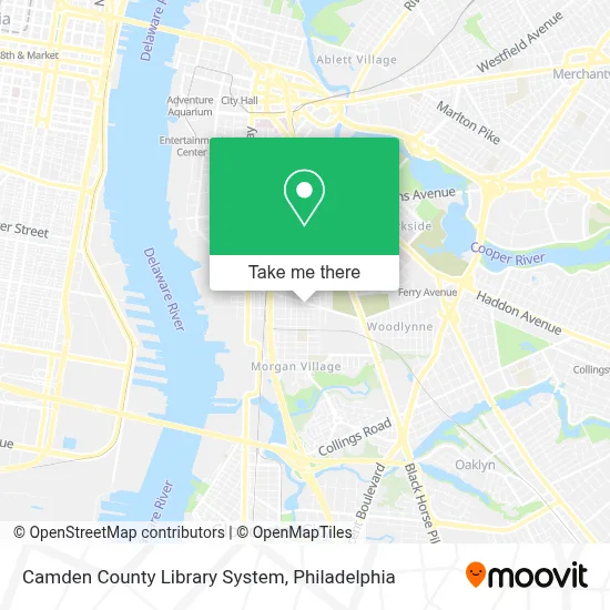 Camden County Library System map