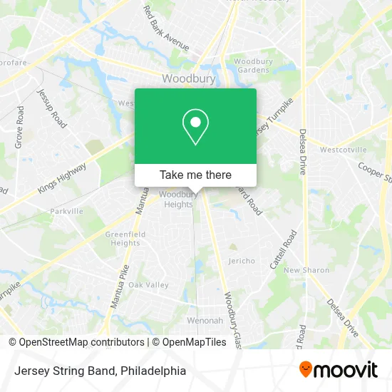 Jersey String Band map