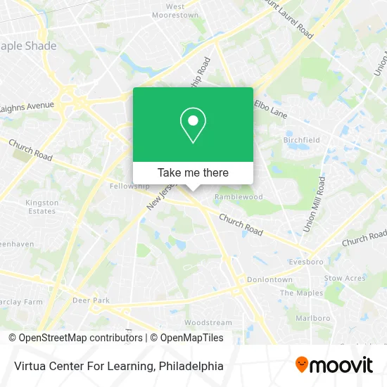 Virtua Center For Learning map