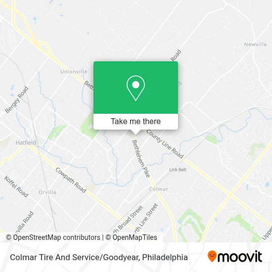 Colmar Tire And Service / Goodyear map
