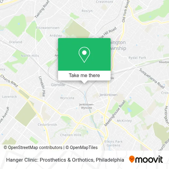 Hanger Clinic: Prosthetics & Orthotics map