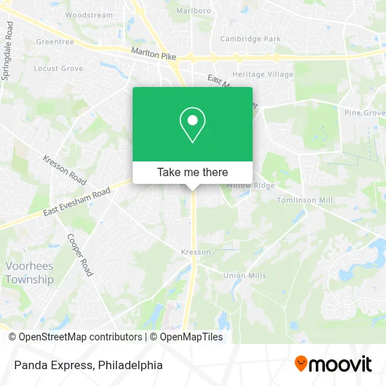 Panda Express map
