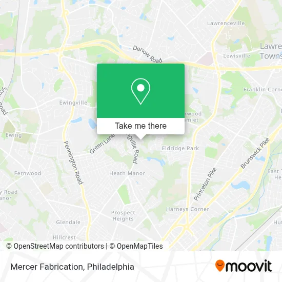 Mercer Fabrication map