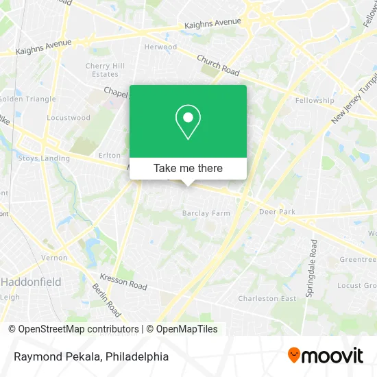 Raymond Pekala map