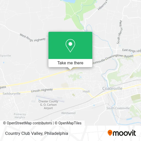 Country Club Valley map