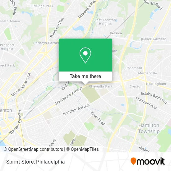 Sprint Store map