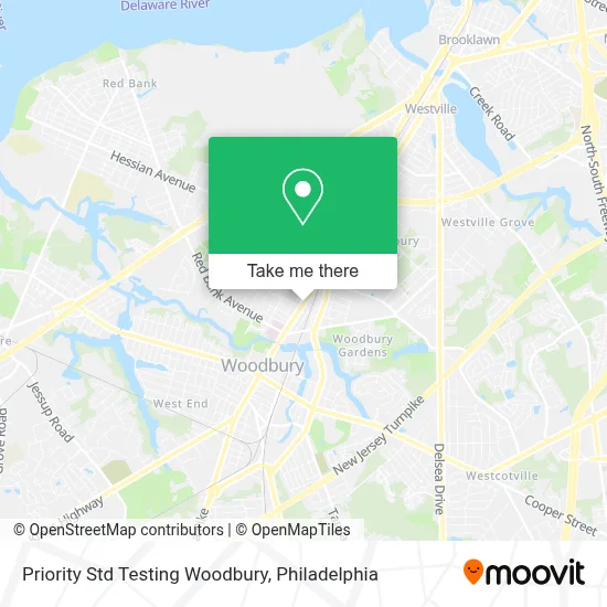 Priority Std Testing Woodbury map