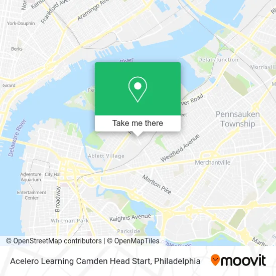 Acelero Learning Camden Head Start map