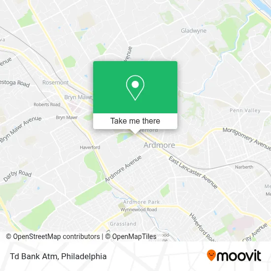Td Bank Atm map