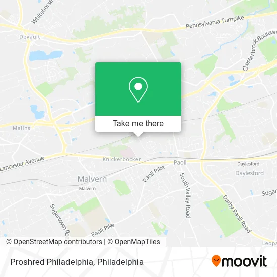 Proshred Philadelphia map