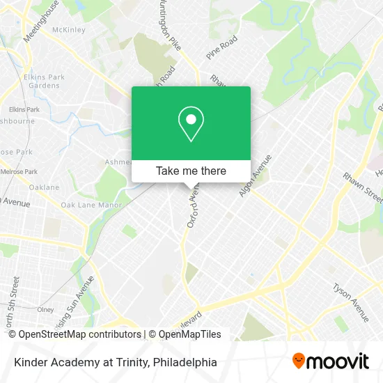 Kinder Academy at Trinity map