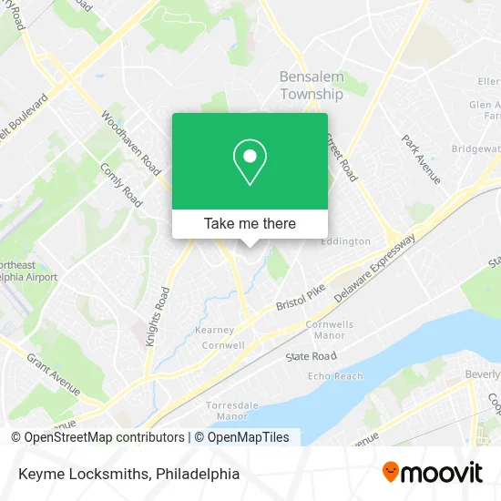 Keyme Locksmiths map