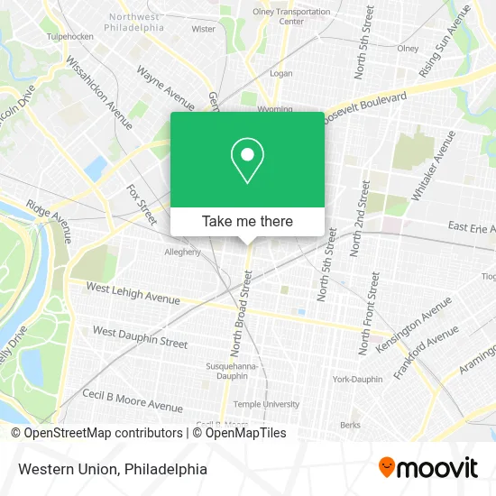 Western Union map