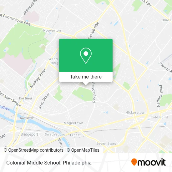 Colonial Middle School map