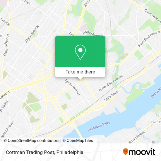 Cottman Trading Post map