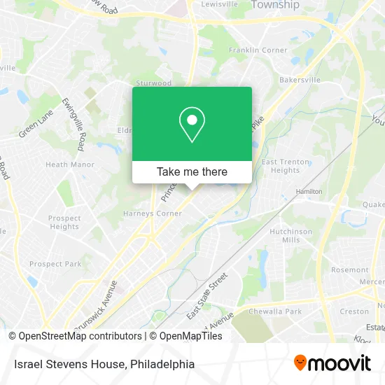Israel Stevens House map