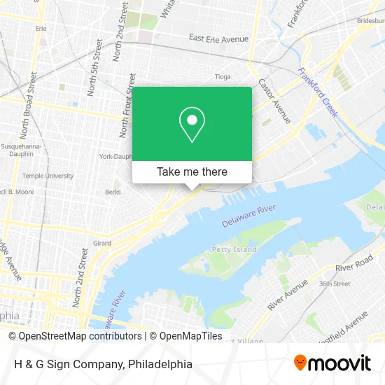 H & G Sign Company map