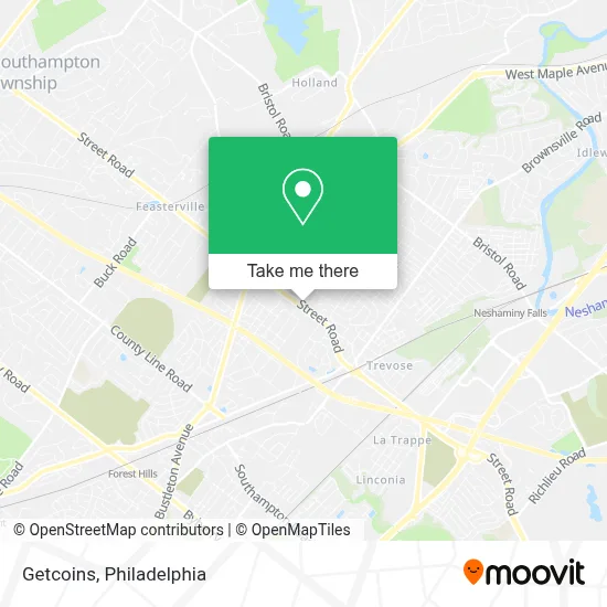 Getcoins map