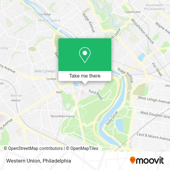 Western Union map