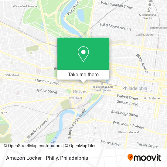 Amazon Locker - Philly map