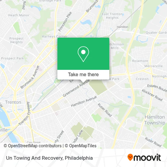 Un Towing And Recovery map