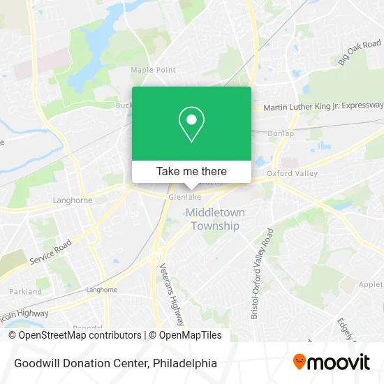 Goodwill Donation Center map