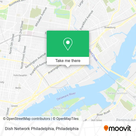 Dish Network Philadelphia map