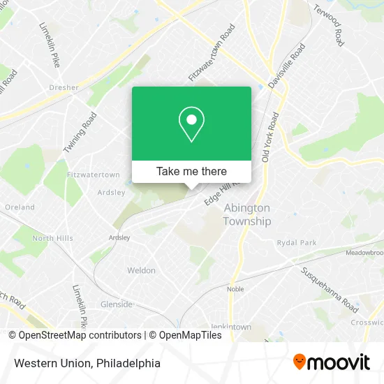 Western Union map