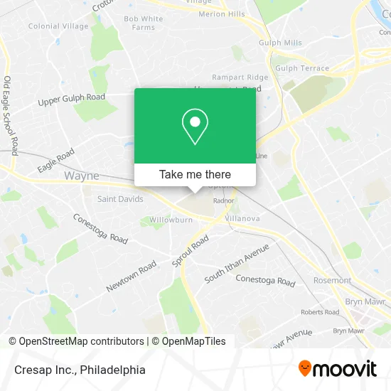 Cresap Inc. map