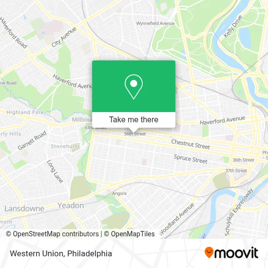 Western Union map